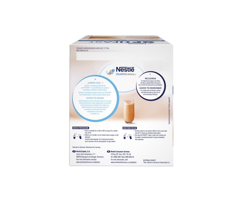 Optifast Batido - Caramelo 12 sobres de 55g Optifast