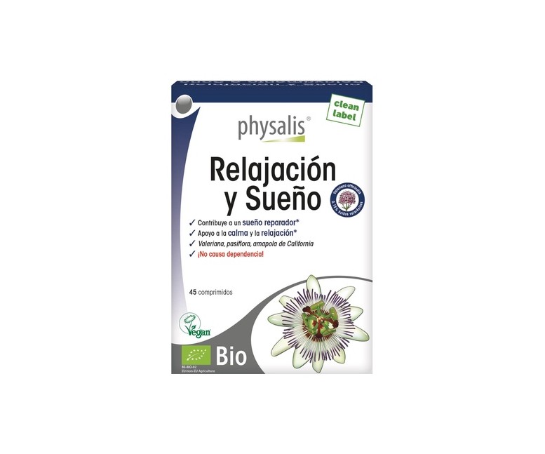 Relajación y Sueño Bio 45 comprimidos Physalis