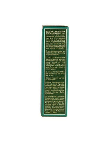 Hennatint Castaño Medio Caoba 1 unidad Radhe Shyam