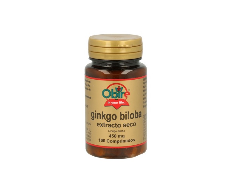 Ginkgo Biloba 100 comprimidos de 450mg Obire