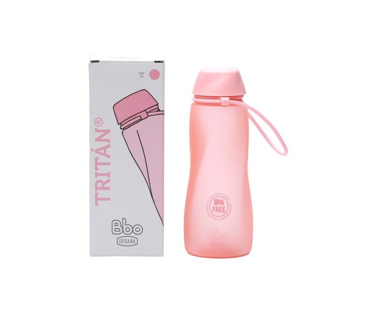 Botella Bbo tritán rosa 550 ml 1 unidad (Rosa) Irisana
