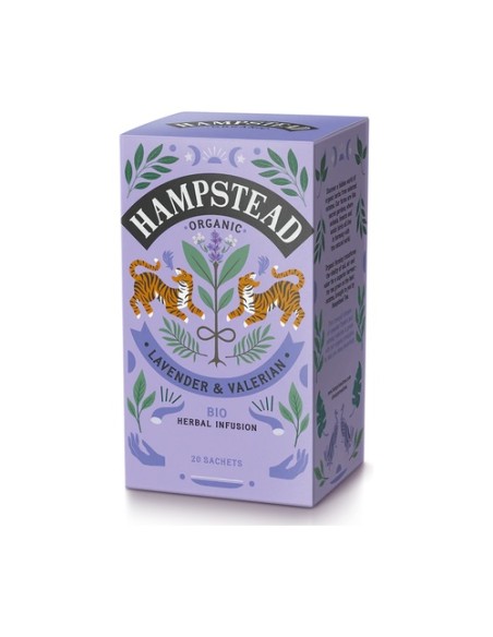 Infusión lavanda y valeriana 20 bolsitas infusoras HAMPSTEAD