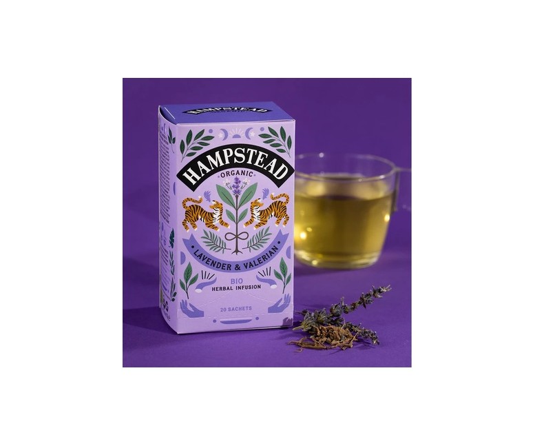 Infusión lavanda y valeriana 20 bolsitas infusoras HAMPSTEAD