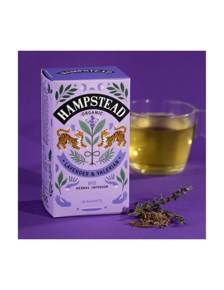 Infusión lavanda y valeriana 20 bolsitas infusoras HAMPSTEAD