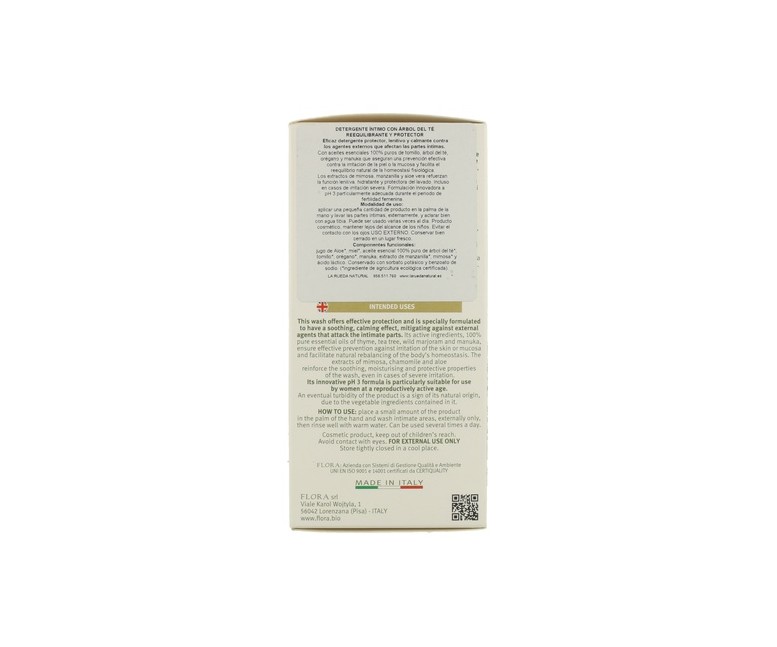 Gel Íntimo Bio de Árbol del Té 250 ml de gel de 250ml Flora