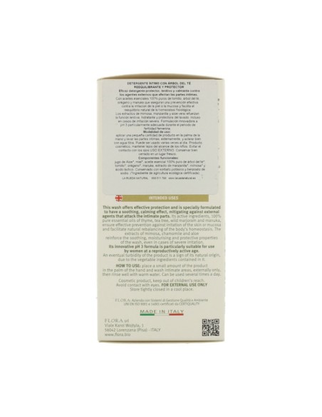 Gel Íntimo Bio de Árbol del Té 250 ml de gel de 250ml Flora