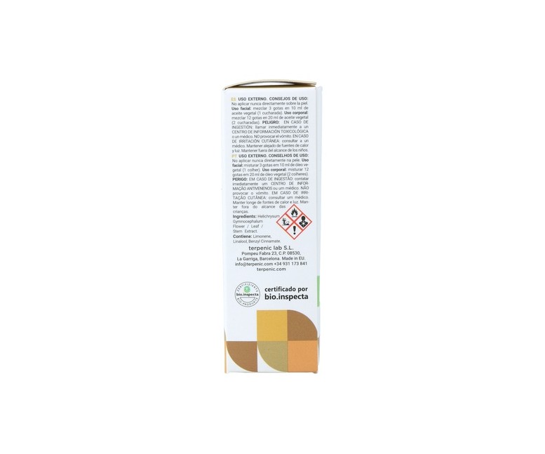 Aceite Esencial Helichrysum de Madagascar Bio 10 ml de aceite esencial Terpenic