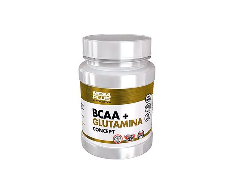 BCAA + Glutamina Concept 500 g (Limón) Mega Plus