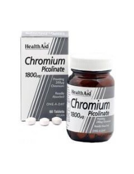 Cromo Picolinato 60 comprimidos Health aid