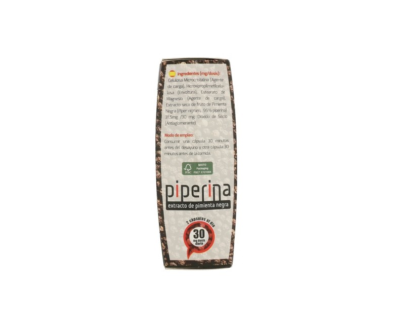 Piperina 60 cápsulas de 471.75mg Drasanvi