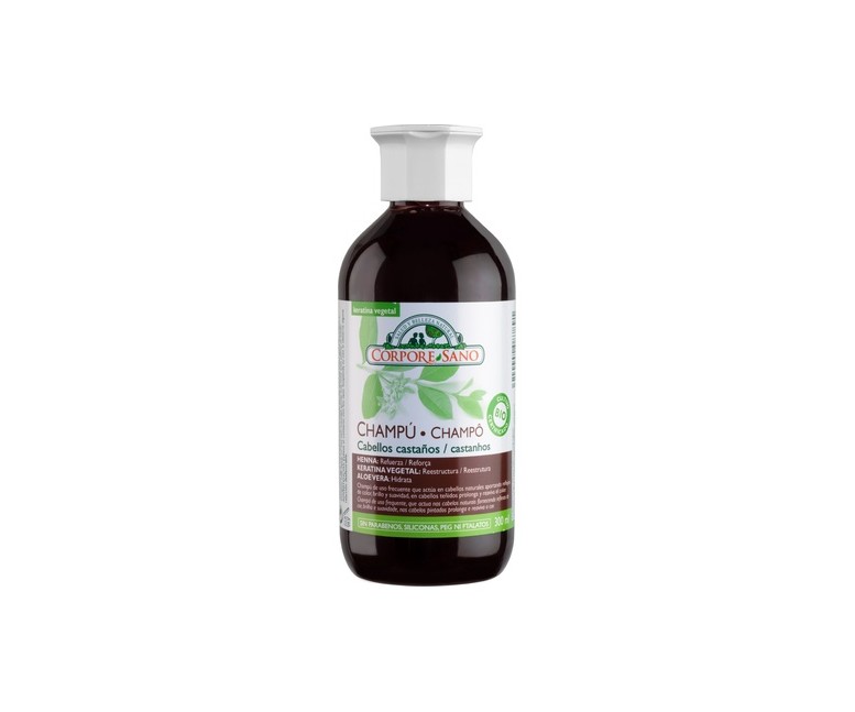 Champú Henna Cabello Castaño 300 ml de gel Corpore Sano