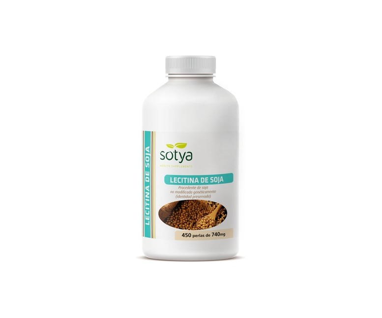 Lecitina de Soja 450 perlas de 500mg Sotya