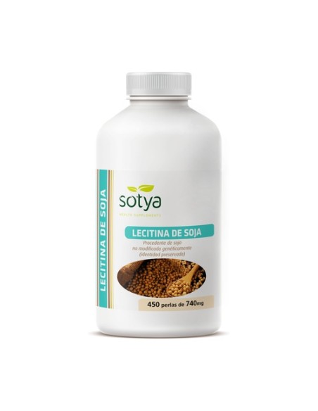 Lecitina de Soja 450 perlas de 500mg Sotya
