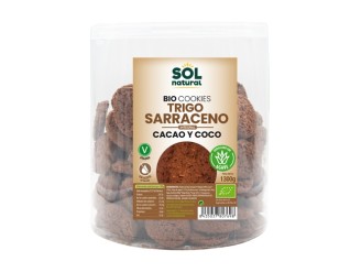 Galletas de trigo sarraceno de coco y cacao Bio