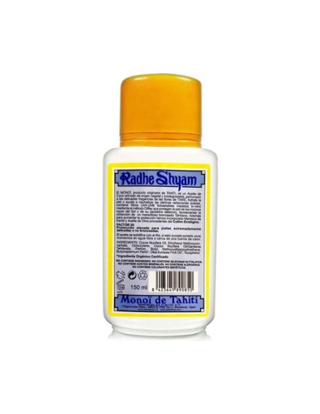 Aceite monoï tahiti SPF 20 150 ml de aceite Radhe Shyam