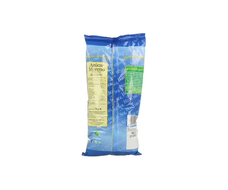 Azúcar Moreno de Caña Bolsa Hijas del Sol 1 kg Hijas del Sol