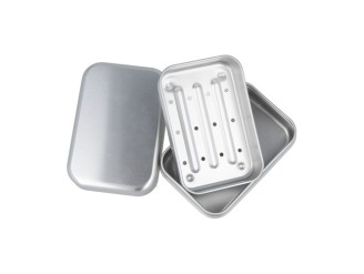 Jabonera de Aluminio con Escurridor