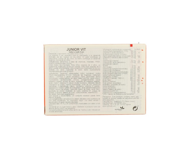 Junior Vit 30 comprimidos Health aid