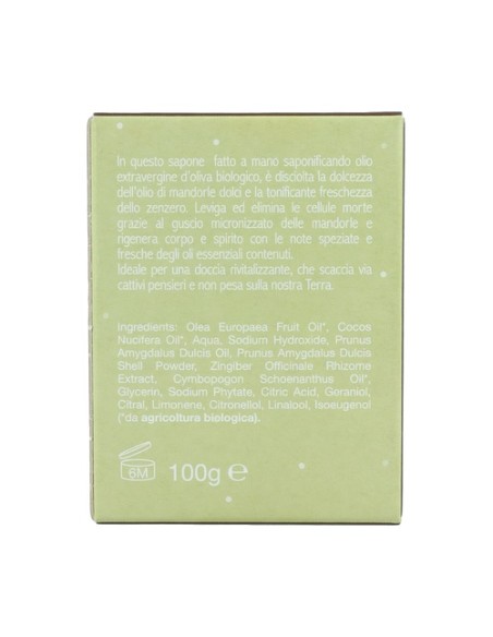 Jabón de ducha de almendras y jengibre 1 unidad de 100g La Saponaria