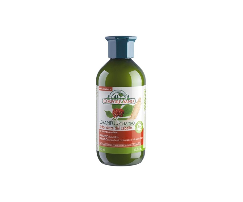 Champú Ginseng y Ginkgo 300 ml de gel Corpore Sano