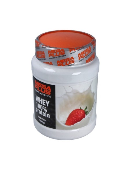 Whey 100% protein fresa 500 g de polvo (Fresa) Mega Plus