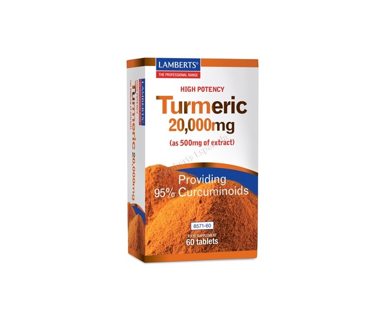 Cúrcuma 20.000 mg 60 tabletas (20000mg) Lamberts