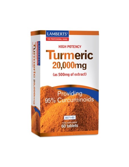 Cúrcuma 20.000 mg 60 tabletas (20000mg) Lamberts