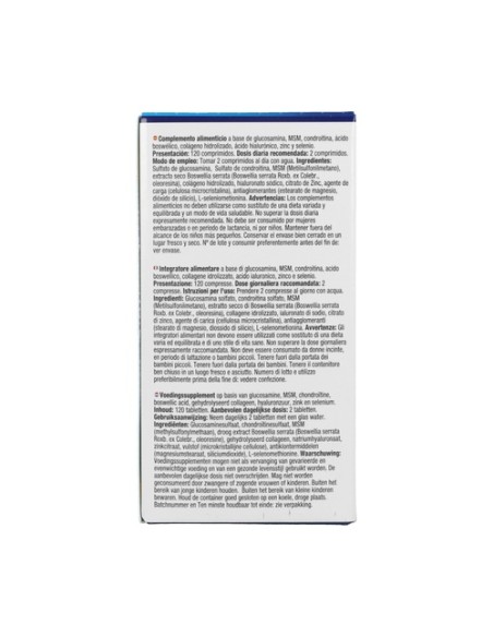 Glucosamina complex - MSM + condroitina (articulaciones) 120 comprimidos Nutralie