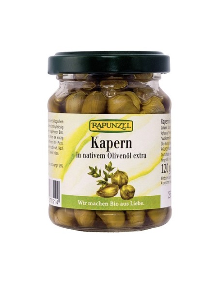 Alcaparras en aceite de oliva 120 g Rapunzel