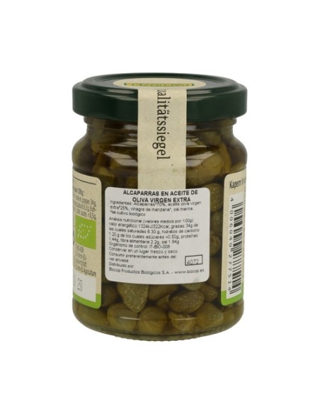 Alcaparras en aceite de oliva 120 g Rapunzel