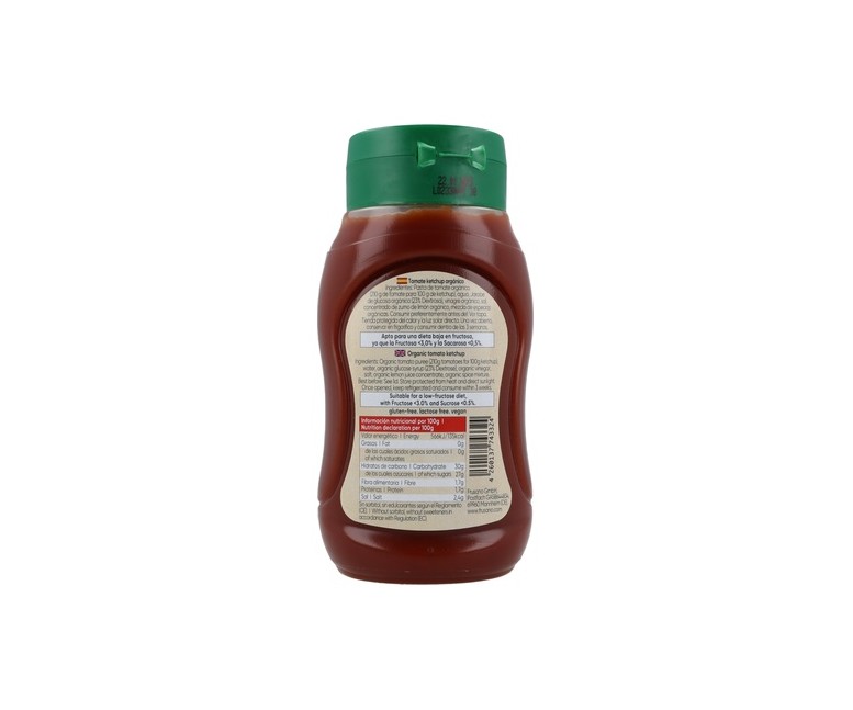 Tomate ketchup orgánico frusano 345 g (Tomate) Frusano