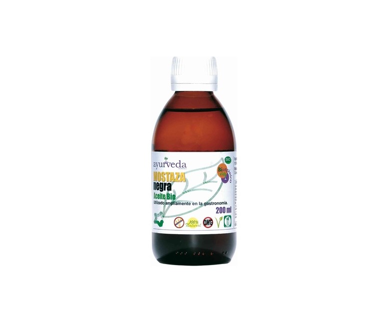 Aceite mostaza negra 200 ml de aceite Ayurveda