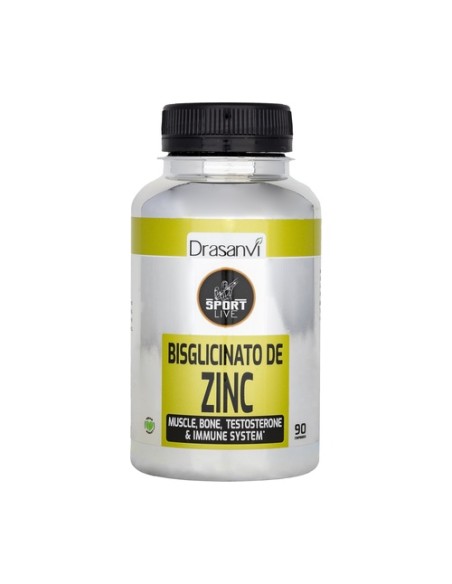 Bisglicinato de Zinc Sport Live 90 comprimidos de 550mg Drasanvi