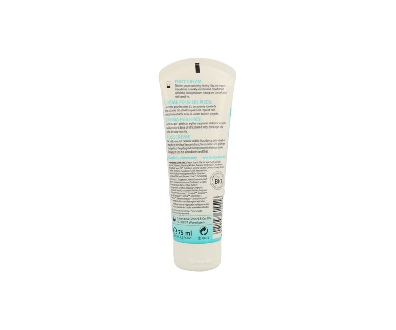 Crema Pies Ac. Macadamia+Arcilla Bio 75 ml Lavera