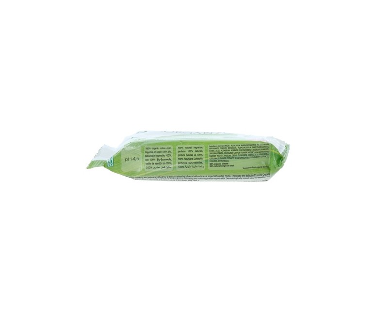 Toallitas higiene íntima bio 20 unidades Organyc