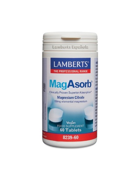 MagAsorb 60 tabletas de 150mg Lamberts