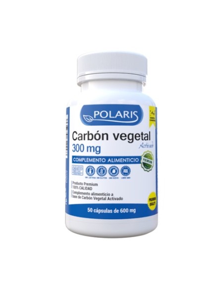 Carbón vegetal activado 50 cápsulas Polaris Formula