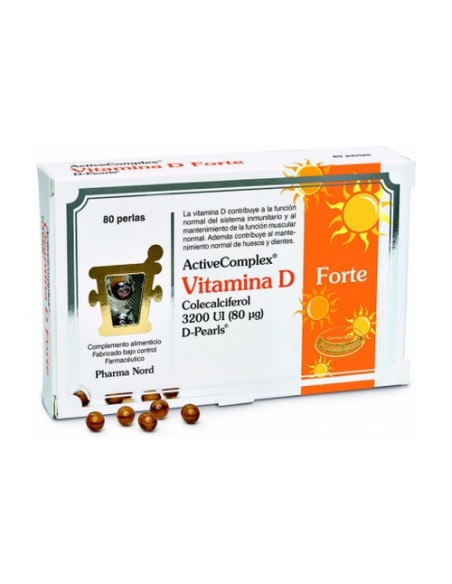 ActiveComplex Vitamina D Forte 80 perlas Pharma Nord