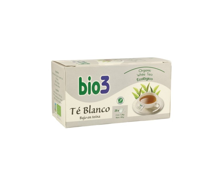 Bio 3 Té Blanco Eco 25 bolsitas infusoras Bio3