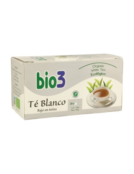 Bio 3 Té Blanco Eco 25 bolsitas infusoras Bio3