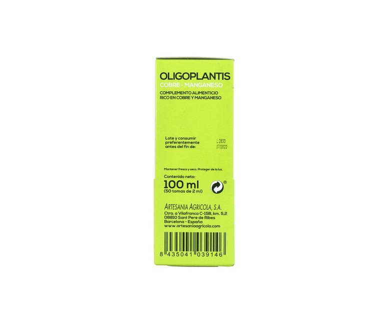 Oligoplantis Cobre+Manganeso 100 ml Plantis