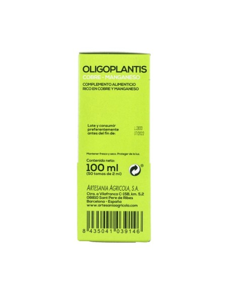 Oligoplantis Cobre+Manganeso 100 ml Plantis