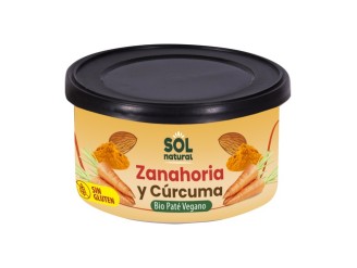 Paté vegano de zanahoria y cúrcuma Bio