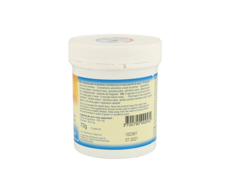 Genciana Forte 200 cápsulas de 290mg Fenioux