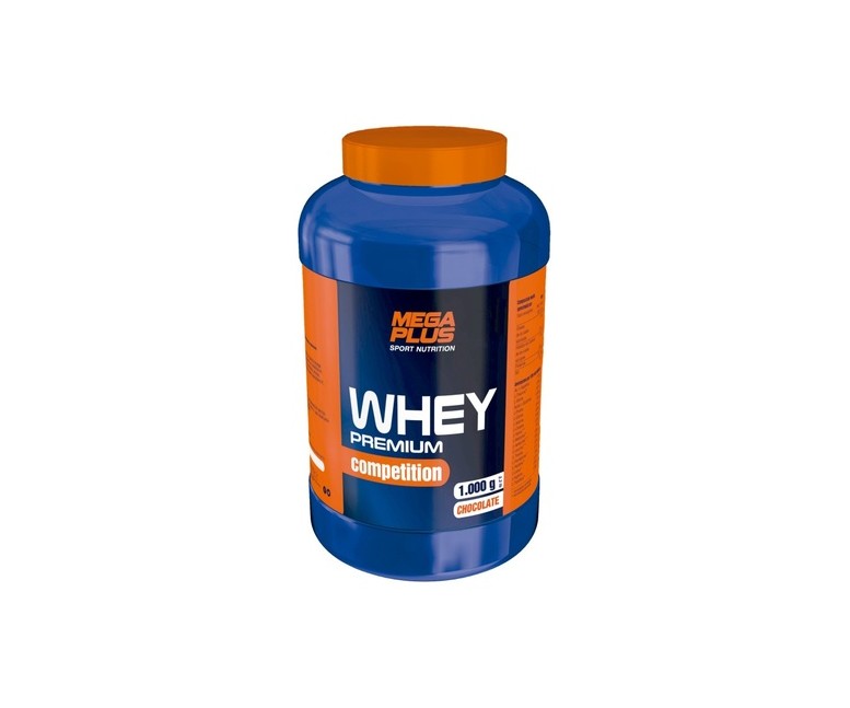 Whey premium competition chocolate 1 kg de polvo (Chocolate) Mega Plus
