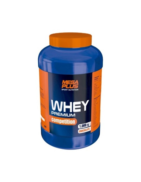 Whey premium competition chocolate 1 kg de polvo (Chocolate) Mega Plus