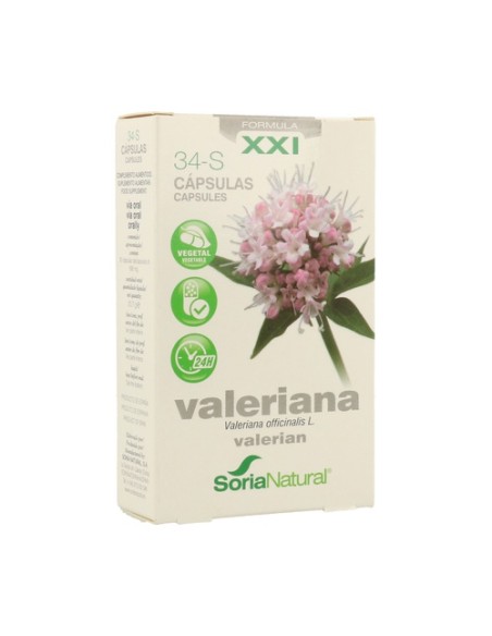 34 S Valeriana (Fórmula XXI) 30 cápsulas Soria Natural