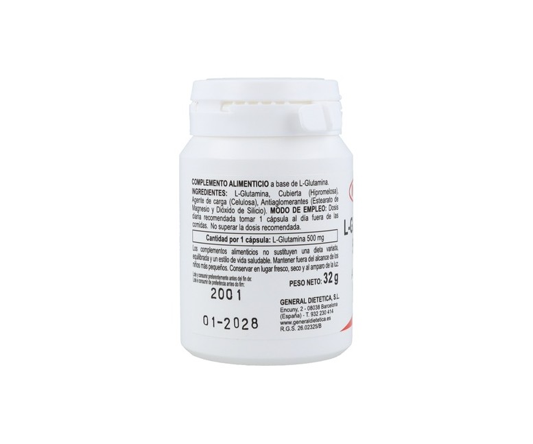 L-Glutamina 50 cápsulas Integralia