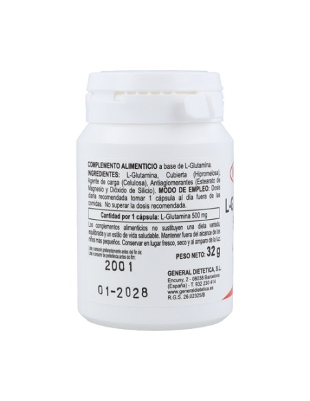 L-Glutamina 50 cápsulas Integralia