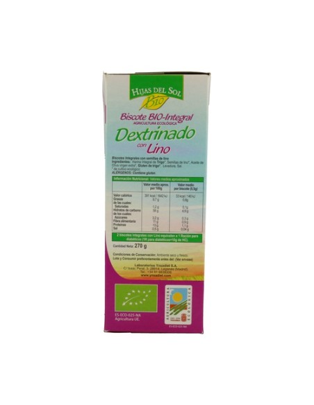 Pan Dextrinado Lino 270 g Hijas del Sol